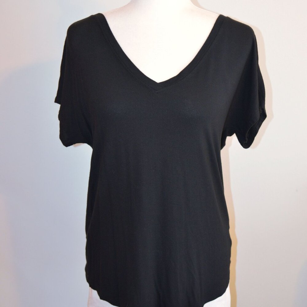 Max Studio Flowy V-Neck Shirt - Size S